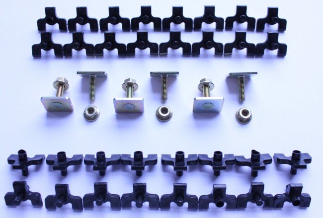 Mk2 Escort Side Trim / Chrome Clips & Fastener Set £19.99